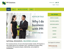Tablet Screenshot of ppisolutions.ca